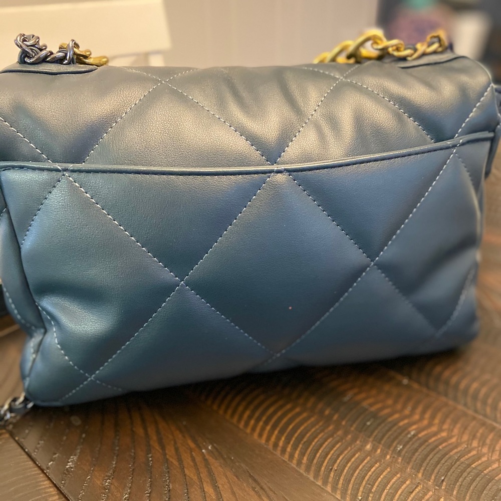 Gorgeous Inspired Navy Leather Bag